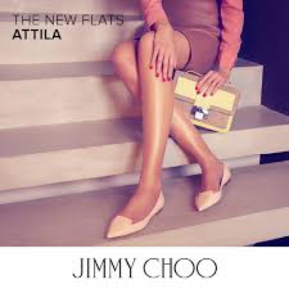 jimmy choo attila patent pointed flat - Picture 5 of 9